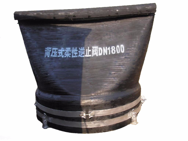 排污���胶止回阀背柔式柔性鸭嘴阀